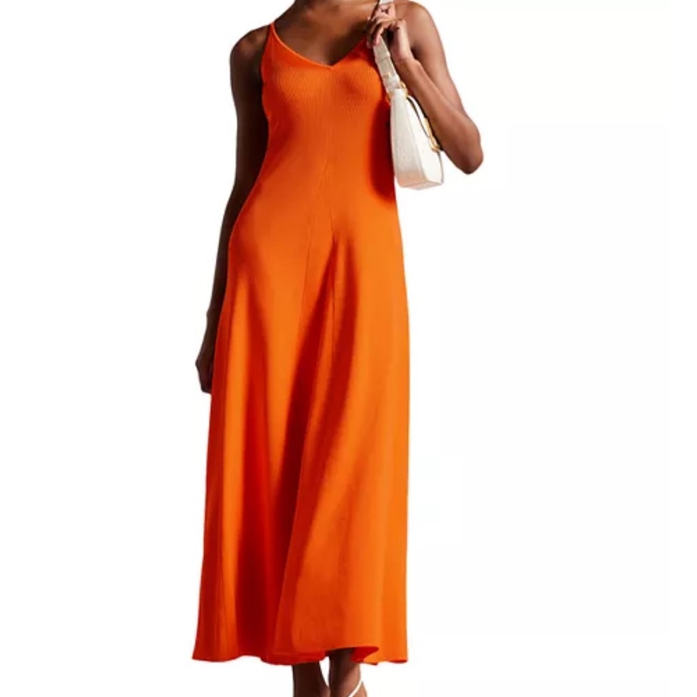 Ted Baker Marrlyy Maxi Orange Dress, Size 0